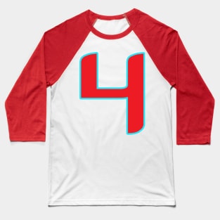 funny numbers Get your luck number 4 Baseball T-Shirt